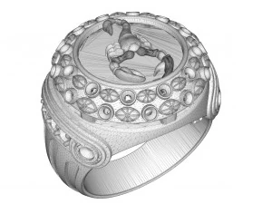 men ring scorpion 3D Print Model