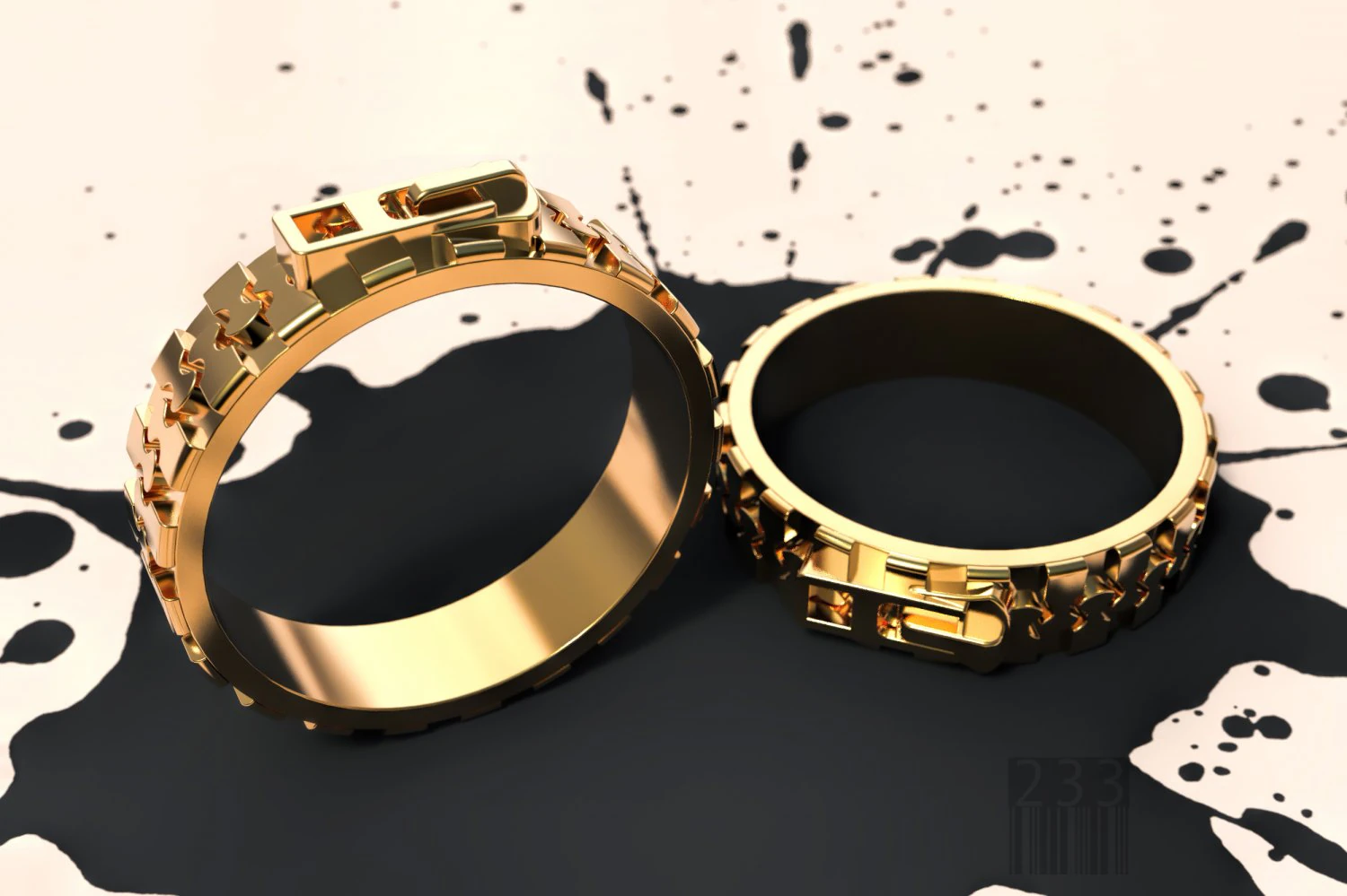 ring lock 3D Print Model .c4d .max .obj .3ds .fbx .stl .blend 