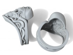 skull soldier ring 3D Print Model