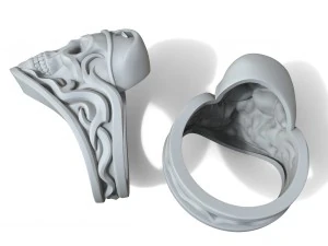skull soldier ring 3D Print Model