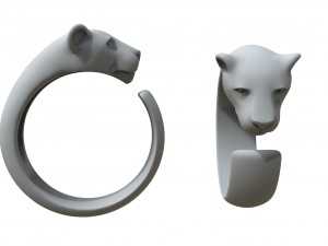 ring of the cat family 3Dプリントモデル