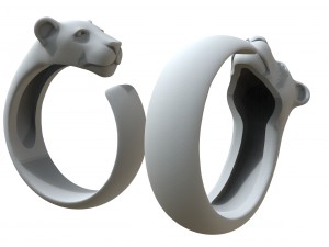 ring of the cat family 3Dプリントモデル