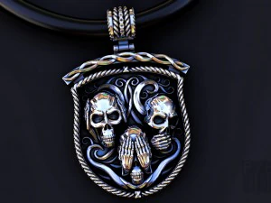 我看不到、听不到、也没有说话 3D 打印模型