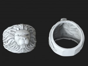 lion ring 3D Print Model