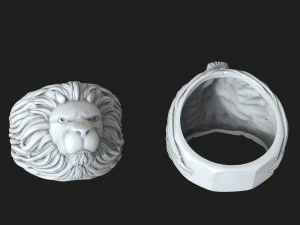 lion ring 3D Print Model