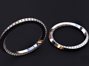 twisted diamond ring Modelo de Impressão 3D