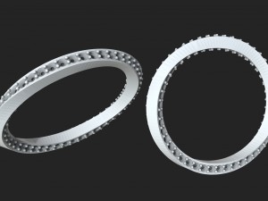 twisted diamond ring 3D प्रिंट मॉडल