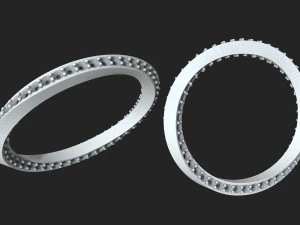 twisted diamond ring 3D Print Model