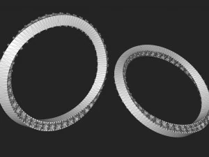 twisted diamond ring 3D Print Model