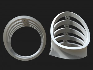 gold ring with stones 3D Print Model