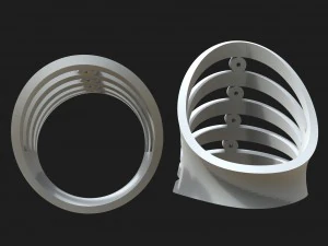 gold ring with stones 3D Print Model