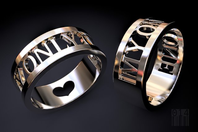 ring my only you 3D प्रिंट मॉडल .c4d .max .obj .3ds .fbx .stl .blend 