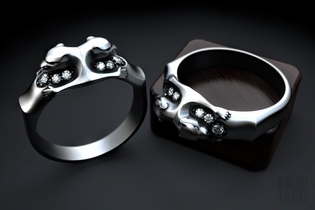 jewelry panther ring Modelo de impresión 3D .c4d .max .obj .3ds .fbx .stl .blend 