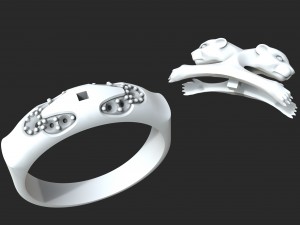 jewelry panther ring Modelo de impresión 3D