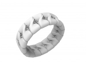 women ring with stones 3D प्रिंट मॉडल