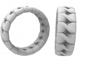 women ring with stones 3D प्रिंट मॉडल