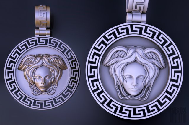 versace pendant 3D प्रिंट मॉडल .c4d .max .obj .3ds .fbx .stl .blend 