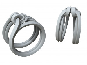ring with stones of interesting shape 3D प्रिंट मॉडल