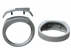 men diamond ring 3D 프린트 모델