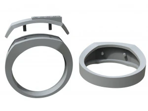 men diamond ring 3D Print Model