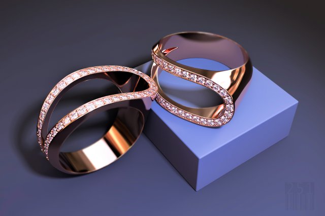 women ring with stones 3D प्रिंट मॉडल .c4d .max .obj .3ds .fbx .stl .blend 