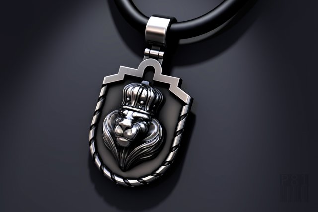 lion king pendant 3D प्रिंट मॉडल .c4d .max .obj .3ds .fbx .stl .blend 