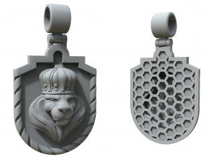 lion king pendant 3D प्रिंट मॉडल