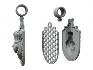 lion king pendant 3D प्रिंट मॉडल