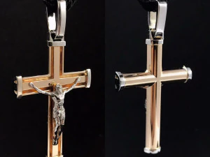 croce d'oro cristiana Modello di stampa 3D