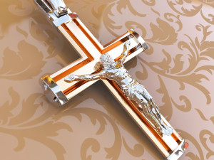 christian gold cross 3D Принт Модель