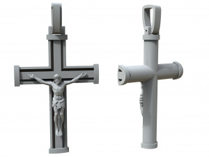 christian gold cross 3D Принт Модель