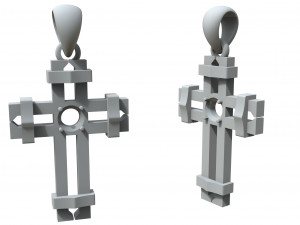 cross with big stone 3D Принт Модель