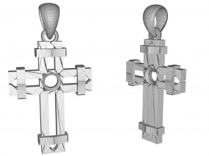 cross with big stone 3D Принт Модель