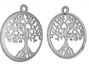 tree pendants yggdrasil tree of life 3D Baskı Modeli