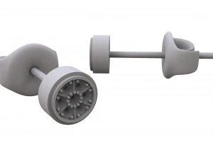 jewelry stud earring 3D Print Model