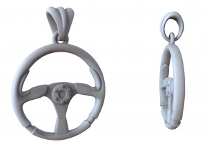 silver pendant sports steering wheel Model do druku 3D