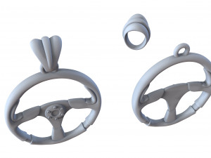 silver pendant sports steering wheel Model do druku 3D