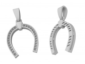 gold horseshoe pendant 3Dプリントモデル