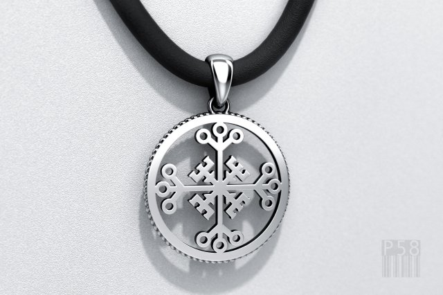pendant celtic cross of invincibility for 3d printing and cnc Modello di stampa 3D .c4d .max .obj .3ds .fbx .stl .blend
