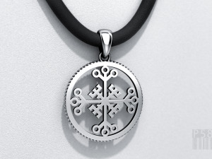 pendant celtic cross of invincibility for 3d printing and cnc 3D Print Model