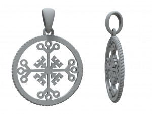 pendant celtic cross of invincibility for 3d printing and cnc Modello di stampa 3D