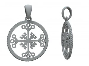 pendant celtic cross of invincibility for 3d printing and cnc 3D Print Model