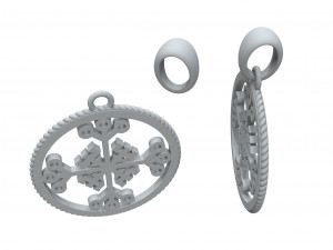pendant celtic cross of invincibility for 3d printing and cnc Modello di stampa 3D