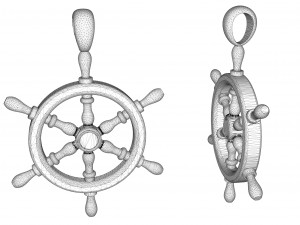 steering wheel ship steering wheel for 3d printing and cnc 3D 프린트 모델