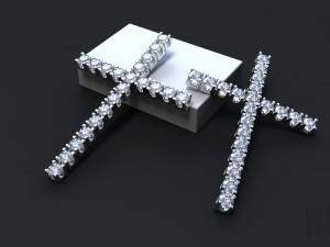 cross with stones 3D Print Model