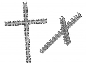 cross with stones 3D-printmodel