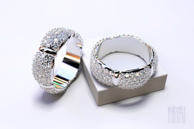 women diamonds ring 3D प्रिंट मॉडल .c4d .max .obj .3ds .fbx .stl .blend 