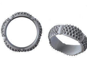 women diamonds ring 3D प्रिंट मॉडल