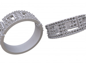 luxury women diamonds ring 3D Baskı Modeli