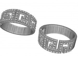luxury women diamonds ring 3D Baskı Modeli